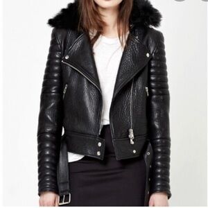 NWT The Arrivals Rainier III Leather Moto Jacket XL motorcycle lamb real